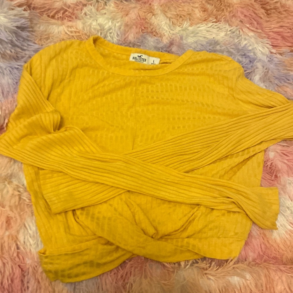 Orange/yellow crop top